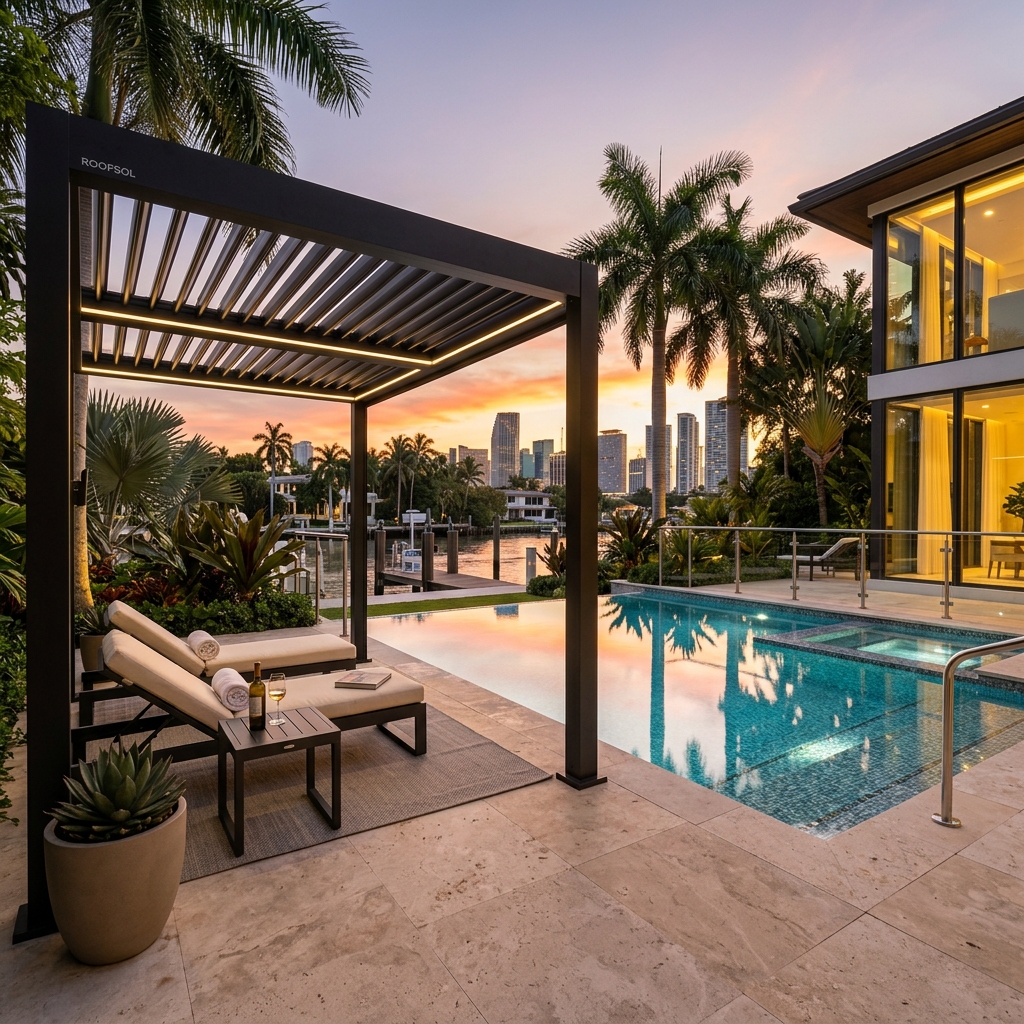 Bioclimatic pergola